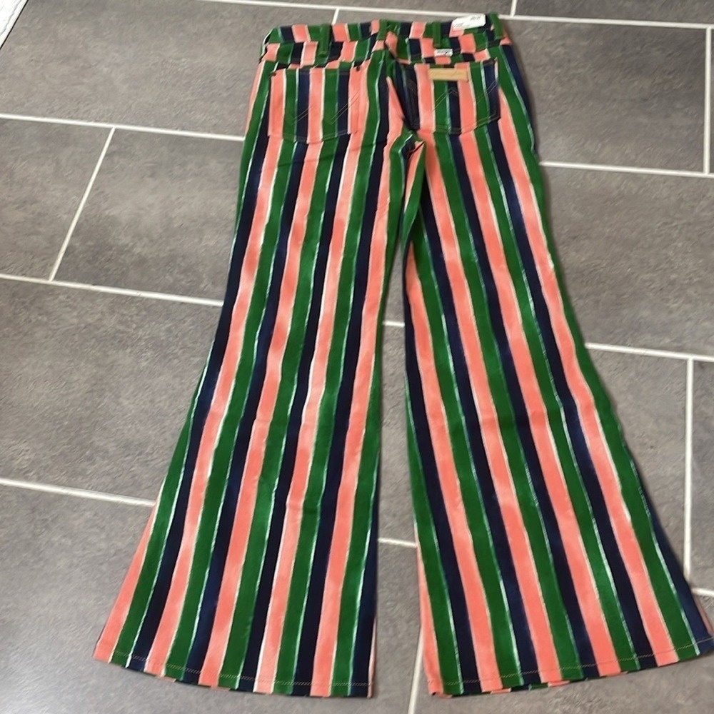 Wrangler Stripe Wanderer 622 Mid-Rise Flare Jeans size 28X32 - Picture 5 of 15